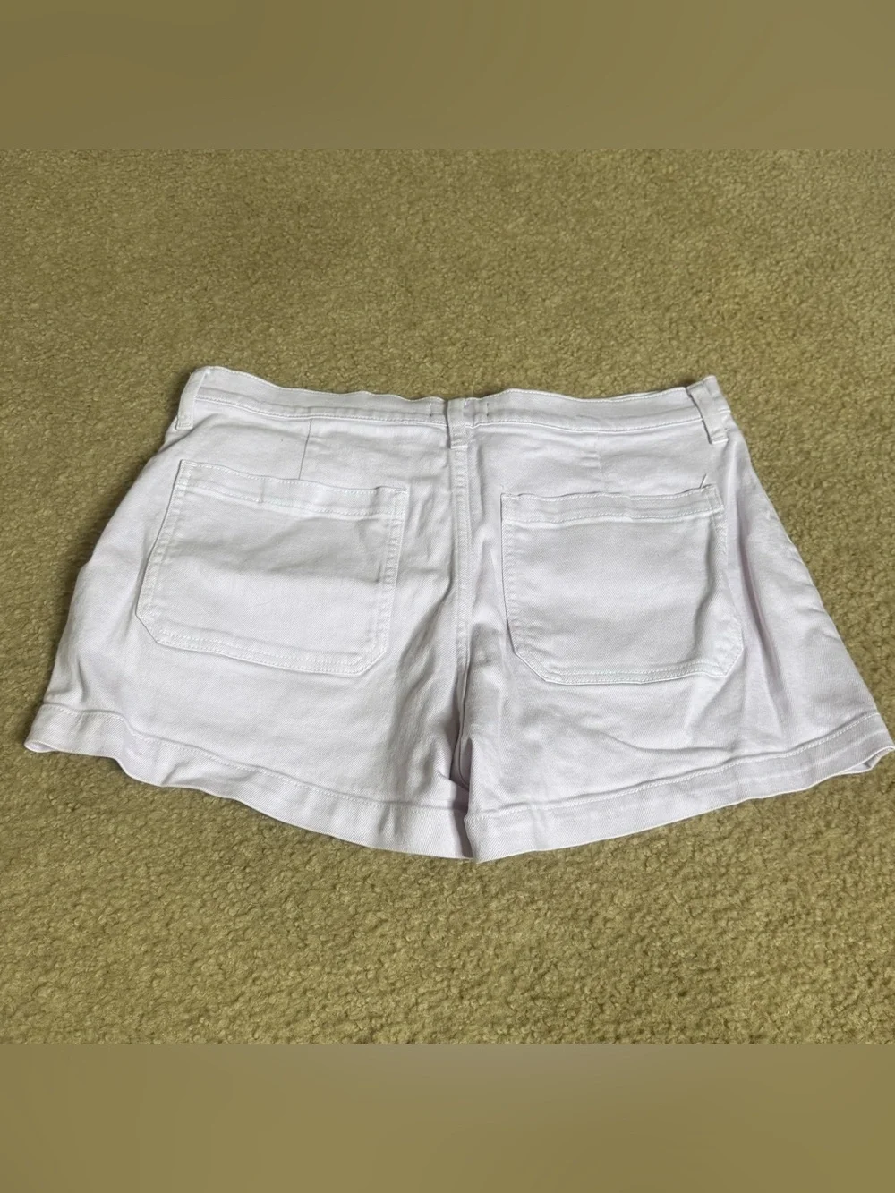 J. Crew High-rise garment-dyed Japanese denim Shorts with patch pockets Size 31